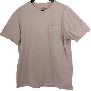 Vineyard Vines Pink Pocket T Shirt Men’s Large Whale Graphic
